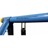 Качели двухместные Spartan 1161, 212 x 166 x 200 см - сине-серая