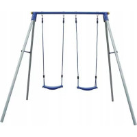 Качели двухместные Spartan 1161, 212 x 166 x 200 см - сине-серая