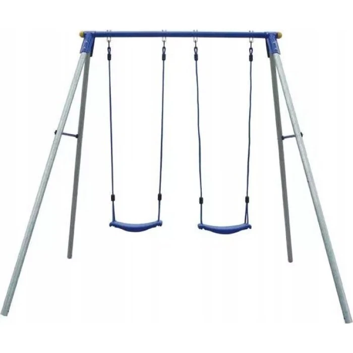 Гойдалка двомісна Spartan 1161, 212 x 166 x 200 см - синьо-сіра