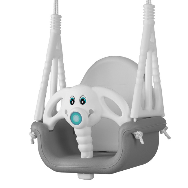 Качели 3-в-1 Слоник Ricokids, 130 х 162 см - серо-белая