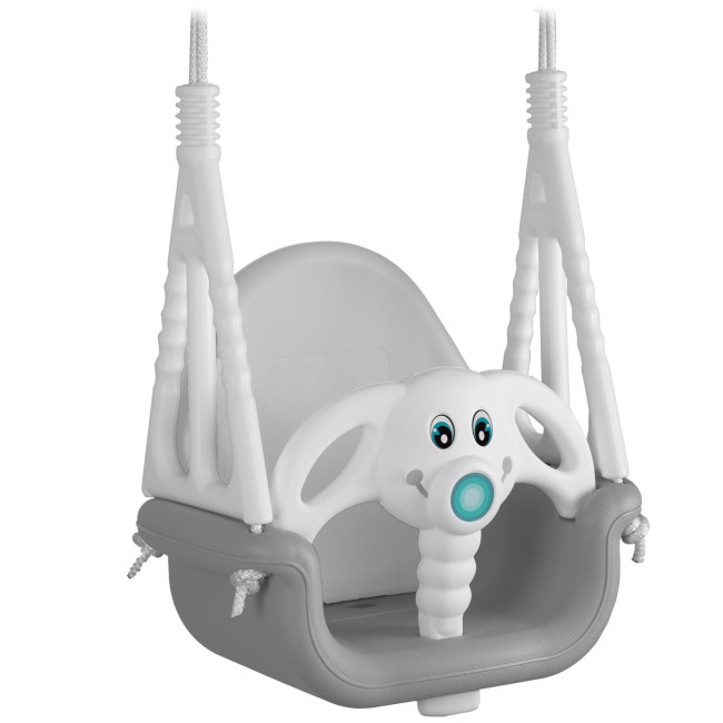Качели 3-в-1 Слоник Ricokids, 130 х 162 см - серо-белая