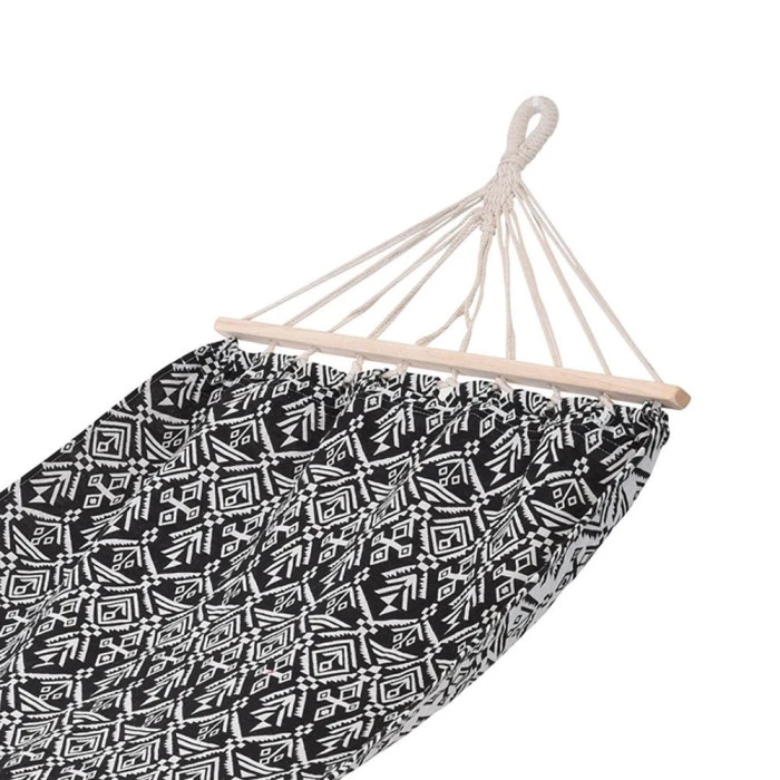 Гамак одноместный PROGARDEN 200 x 80 см – черно-белый.