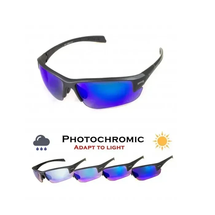 Очки защитные фотохромные Global Vision Hercules-7 Photochromic Anti-Fog, синие