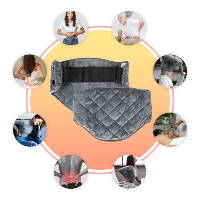 Пояс с подогревом inSPORTline Caliento - серый