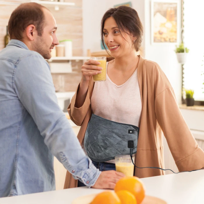 Пояс с подогревом inSPORTline Caliento - серый