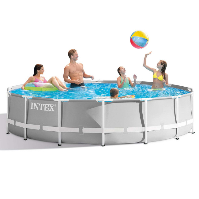 Бассейн каркасный 21в1 INTEX 26720, 427 х 107 см + машина для создания пузырей