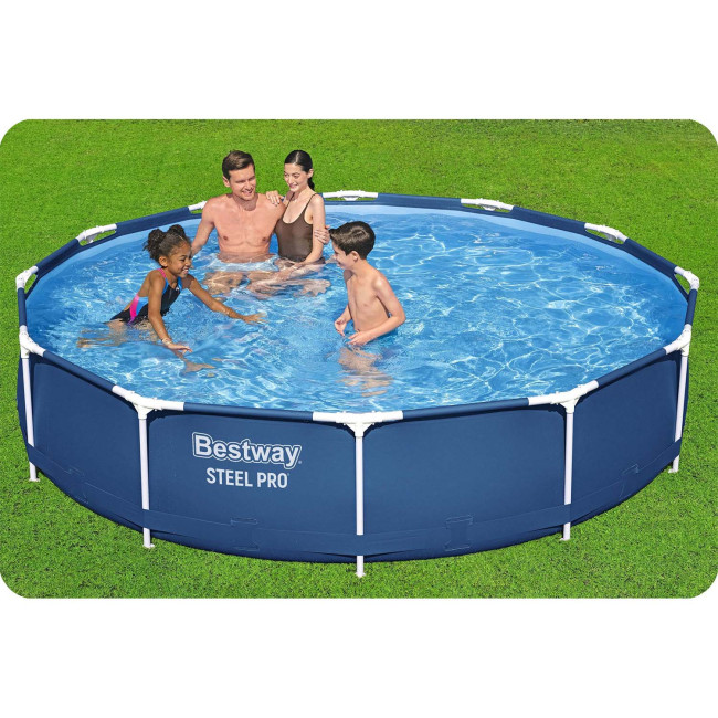 Басейн каркасний 16в1 Bestway 56681 366 x 76 см + машина для створення бульбашок