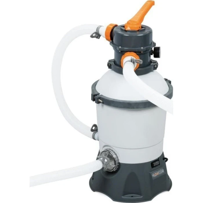 Бассейн каркасный овальный Bestway Power Steel 488x305x107 см серый