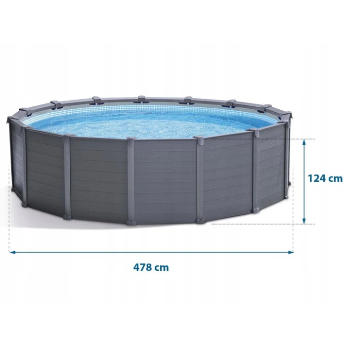 Бассейн каркасный панельный 12в1 Intex 26384 478 × 124 см