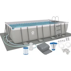 Басейн каркасний прямокутний 18в1 Avenli Garden 549x305x122 см KIT - сірий