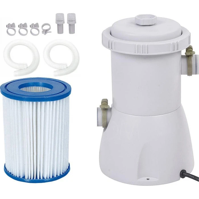 Бассейн каркасный прямоугольный 18в1 Avenli Garden 549x305x122 см KIT - серый