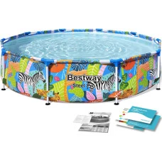 Бассейн каркасный 4в1 Bestway 56985 Steel Pro 305 см