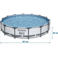 Бассейн каркасный 9в1 Bestway 56595 Steel Pro Max 427 см