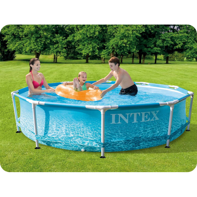 Бассейн каркасный INTEX 28206 305 х 76 см, морской принт