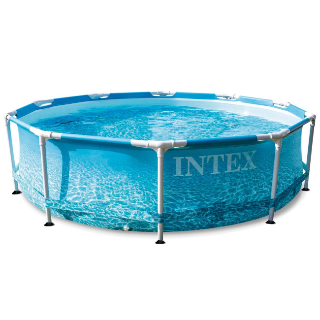 Бассейн каркасный INTEX 28206 305 х 76 см, морской принт