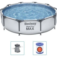 Бассейн каркасный 3в1 Bestway 56408 Steel Pro Max 305 см