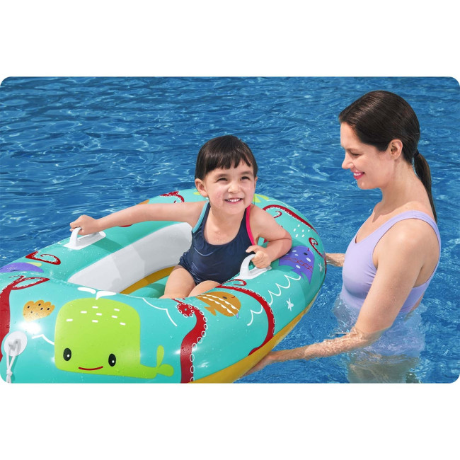 Надувной плит для Bestway 34009 бирюзовый, 119 x 79 см.