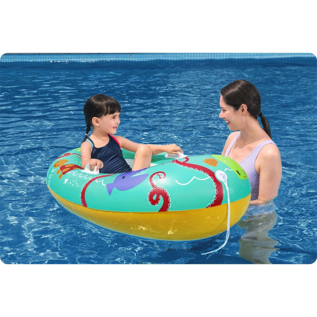 Надувной плит для Bestway 34009 бирюзовый, 119 x 79 см.