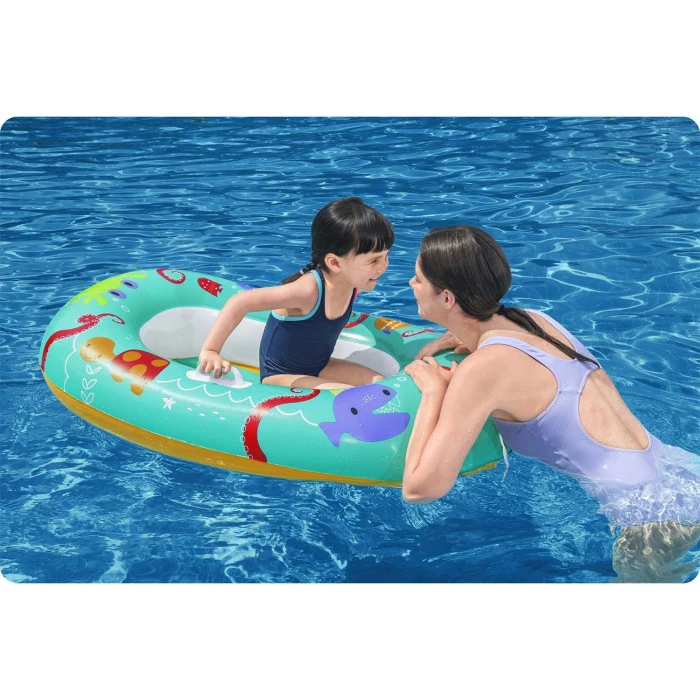 Надувной плот для Bestway 34009 бирюзовый, 119 x 79 см.