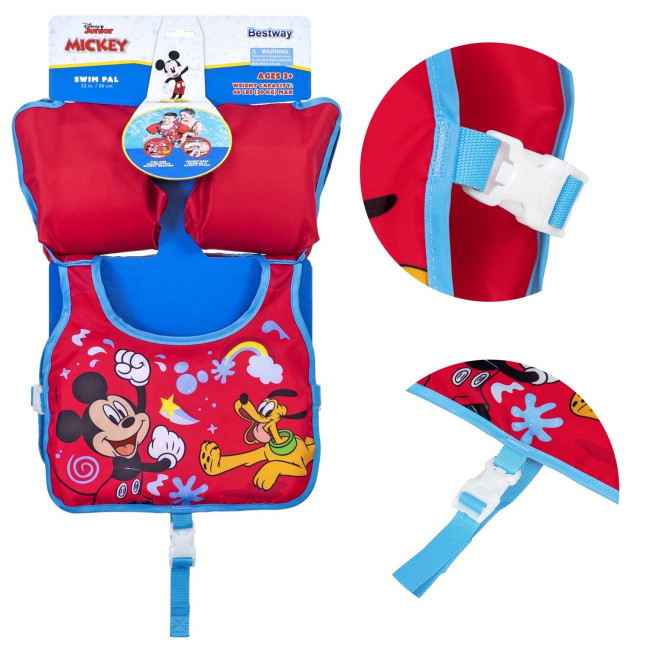 Жилет для плавания с нарукавниками Bestway Mickey 9101 C