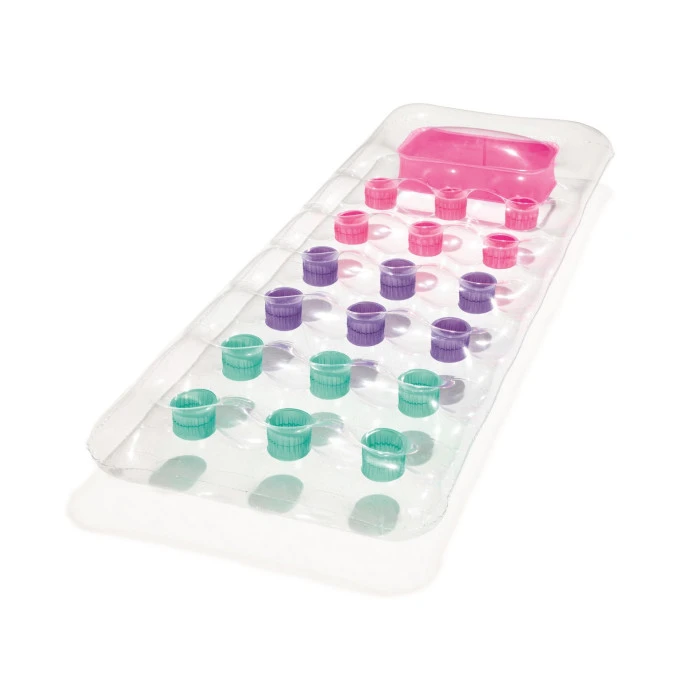 Матрас надувной пляжный с окошком Bestway 43040 прозрачный, 188 x 71 см