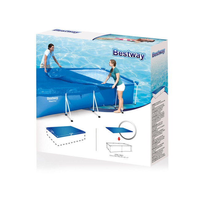 Накрытие для каркасного бассейна Bestway 58103 224 x 154 см