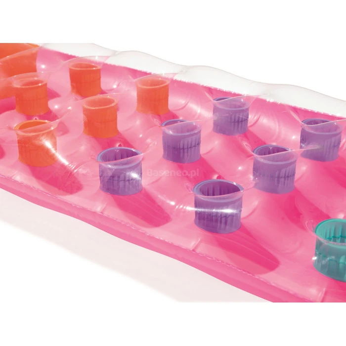 Матрац надувний пляжний з віконцем Bestway 43040 рожевий, 188 x 71 см