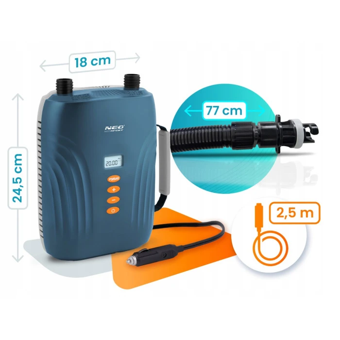 Насос электрический для надувной лодки SUP Neo-Sport NS-713