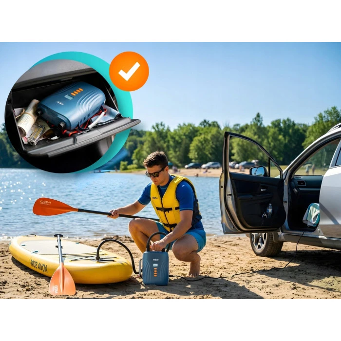 Насос электрический для надувной лодки SUP Neo-Sport NS-713