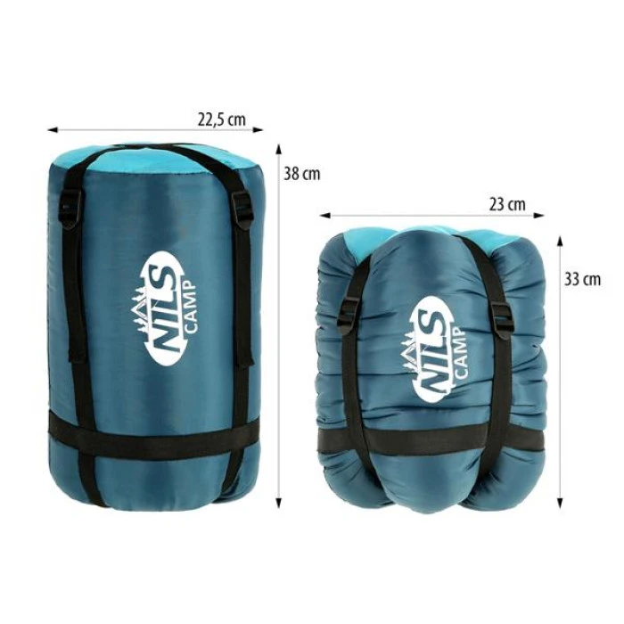 Спальный мешок NILS CAMP NC2012 серо-голубой