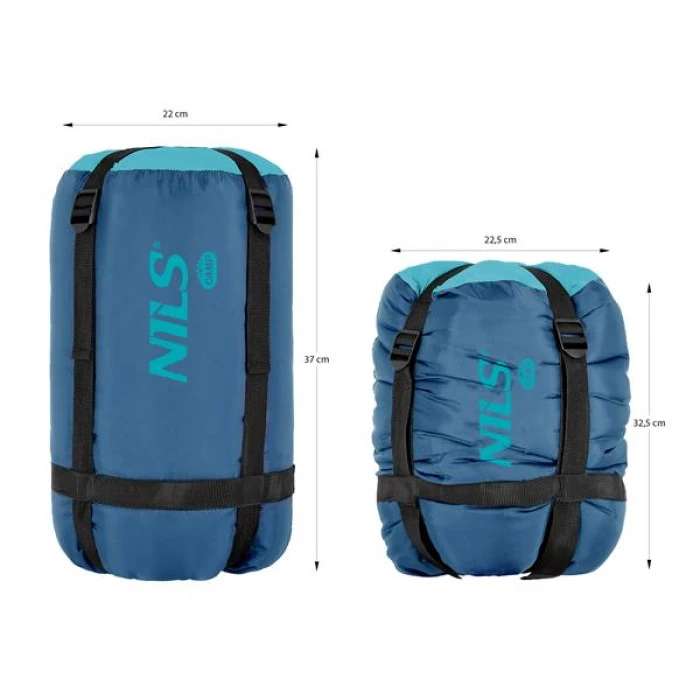 Спальный мешок размер L NILS CAMP NC2008 сине-голубой