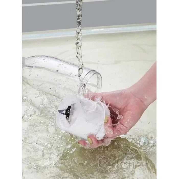 Портативный беспроводной мини блендер для полосы Prime Sport FRESH JUICE - 350 мл, розовый