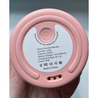 Портативный беспроводной мини блендер для полосы Prime Sport FRESH JUICE - 350 мл, розовый