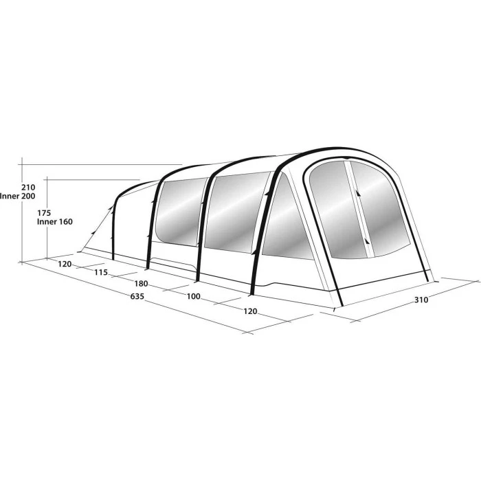 Туристическая палатка Outwell Parkdale 4PA