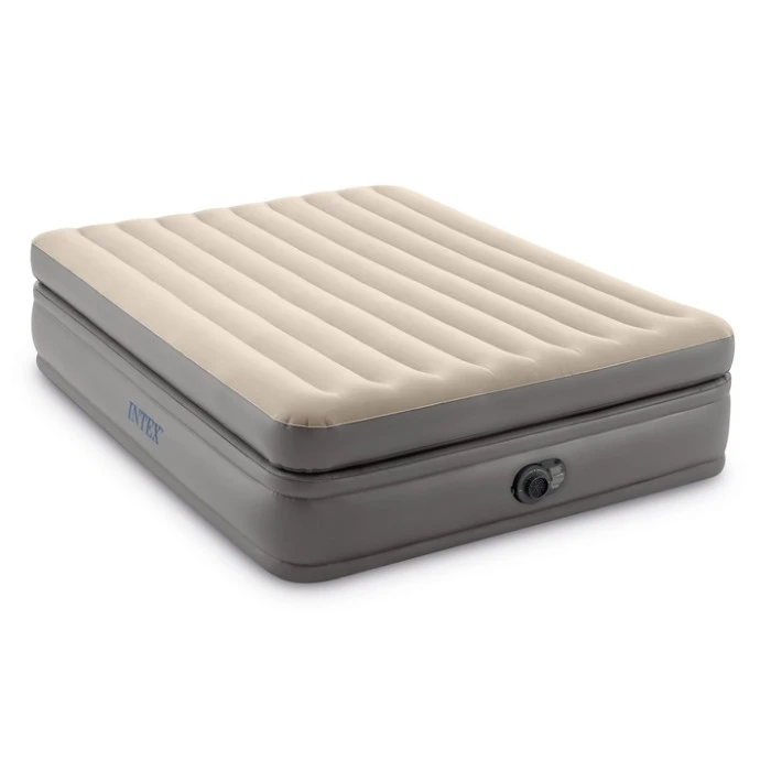 Надувной матрас INTEX 64164ND с насосом 203 х 152 х 51 см, бежевый