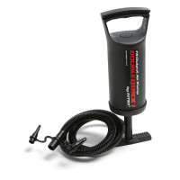 Матрас надувной Intex 64142 с насосом 191x137 см, черный.