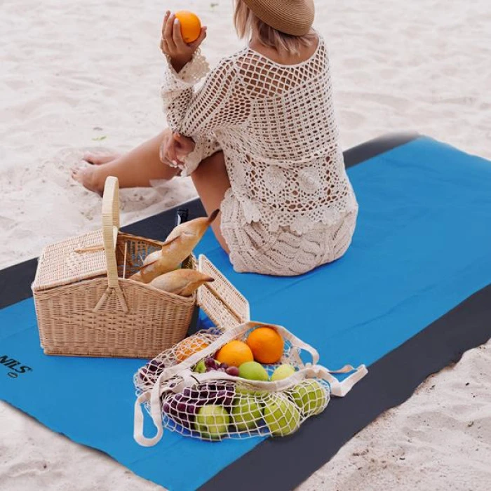 Коврик NILS CAMP RIPSTOP NC1716, 200 х 210 – черно-синий