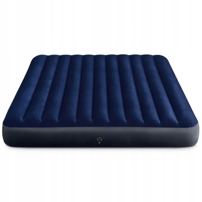 Матрас надувной INTEX 64755 с насосом 203 x 183 x 25 см, синий