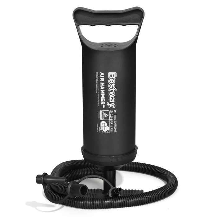 Надувной матрас Bestway 67374 с насосом 203 x 152 см, синий.