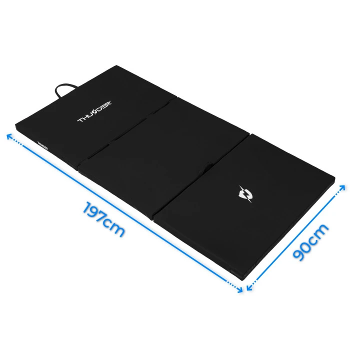 Мат гимнастический THUNDER MG-03, 197 х 90 х 5 см, черный