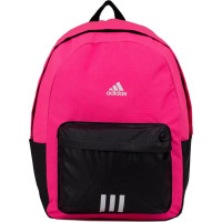 Шкільний міський спортивний рюкзак Adidas adidas Classic Badge of Sport 3-Stripes рожево-чорний IK5723