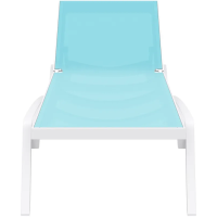 Шезлонг Siesta Pacific, бело-бирюзовый