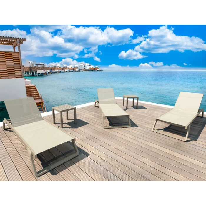 Шезлонг Siesta Tropic, бежевый