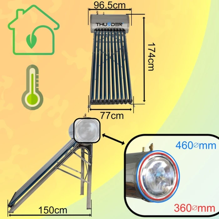 Напорный коллектор с баком-100л-THUNDER