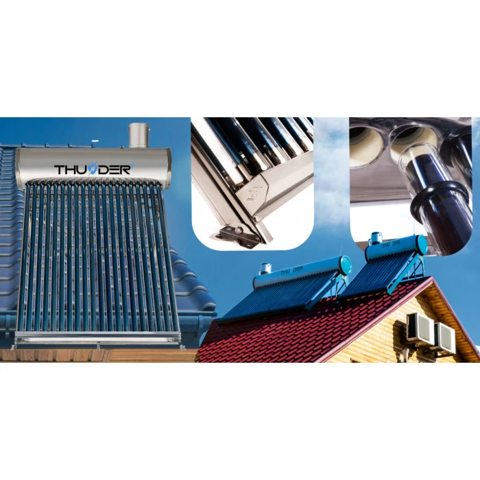 Солнечный коллектор безнапорный THUNDER с баком 200л.