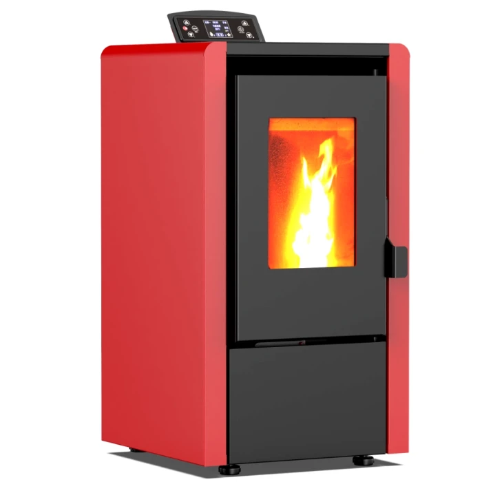 Пелетна піч-камін Thunder Leyla Red 6,3 кВт