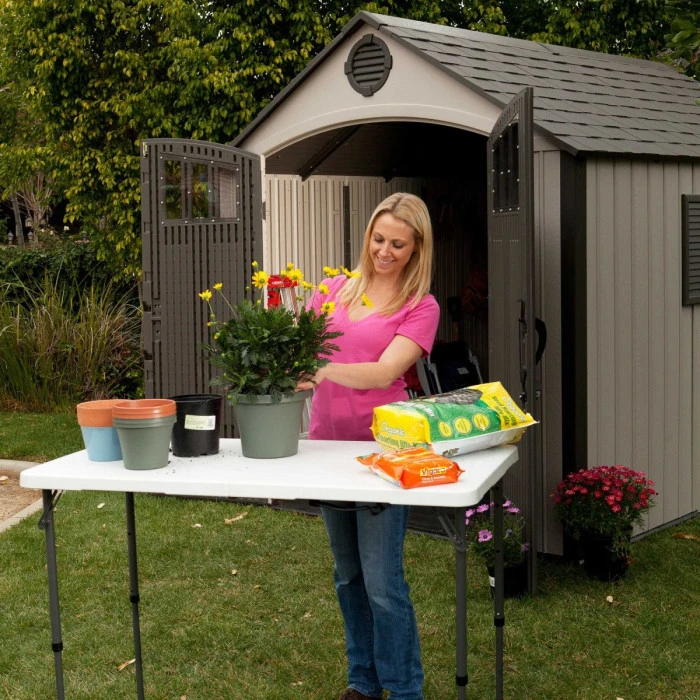 Стол раскладной Lifetime 4428 с регулировкой высоты, 122 см