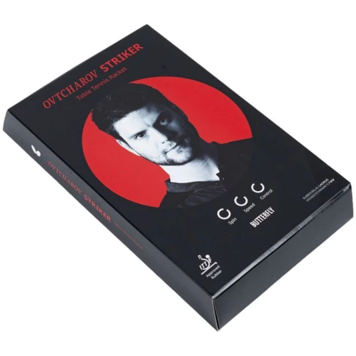 Ракетка для настільного тенісу BUTTERFLY Ovtcharov Striker, червона