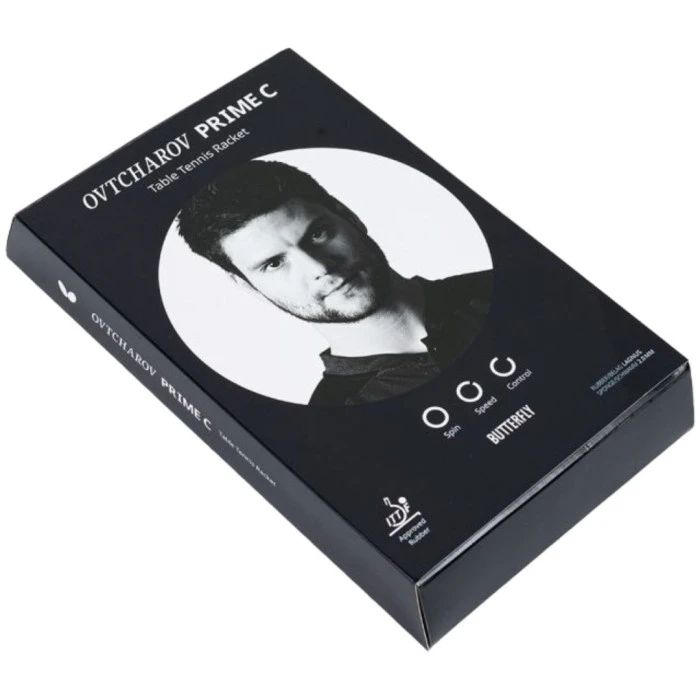 Ракетка для настільного тенісу BUTTERFLY Ovtcharov Prime C, чорно-червона