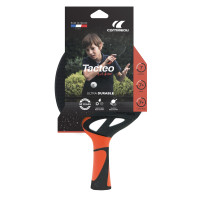 Ракетка для настольного тенниса Cornilleau TACTEO 50 OUTDOOR, черно-оранжевая.